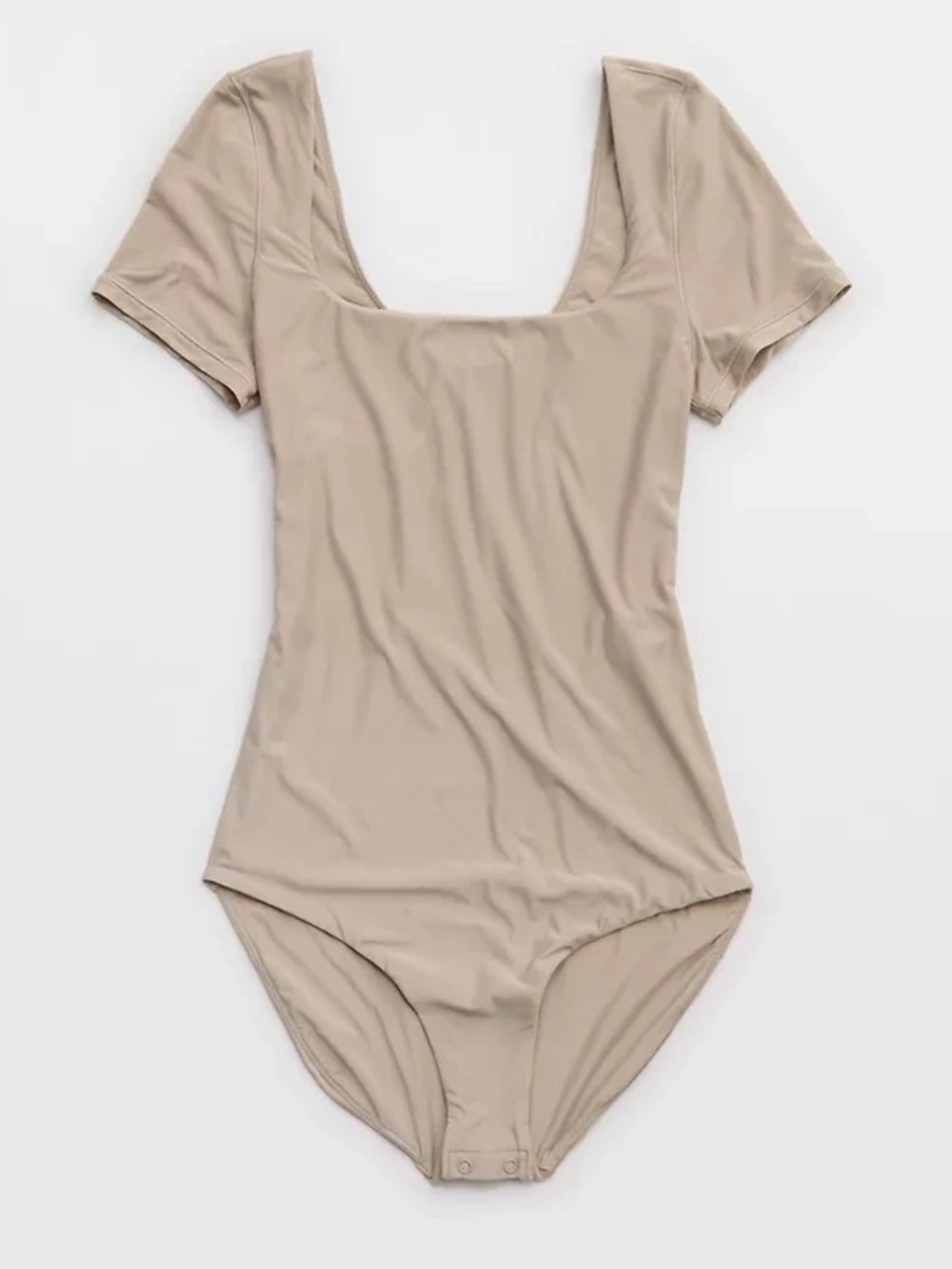SMOOTHEZ by aerie Square Neck Short Sleeve Bodysuit